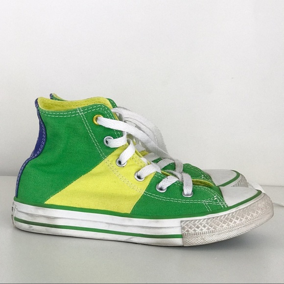 2006 World Cup Converse Chuck Taylor BRAZIL Flag - Picture 6 of 11